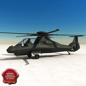 3d rah-66 army helicopter model