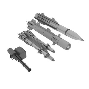 aircraft fighter weapons obj