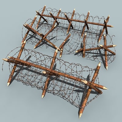 model barbed wire