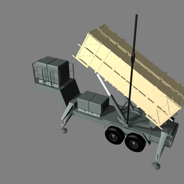 3d Patriot Missile Defense Model