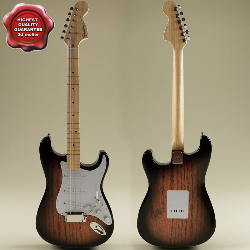 electric guitar 3d model