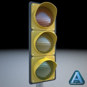 traffic signal 3d model