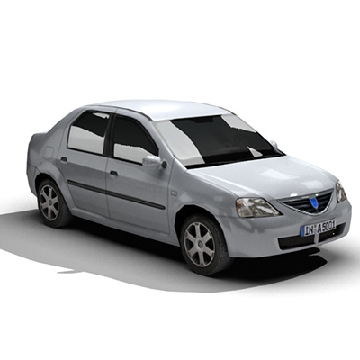 Renault logan 3d model