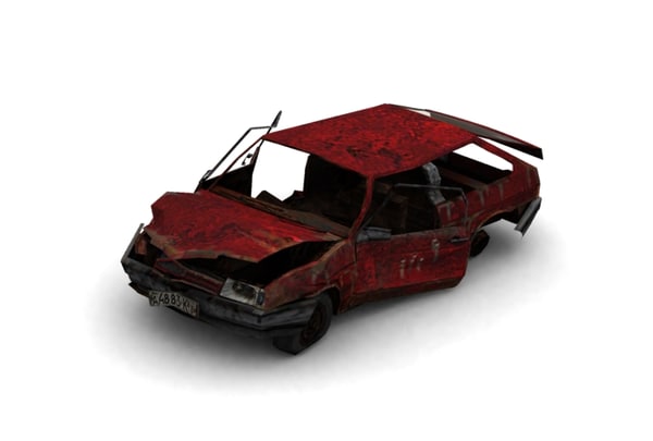3d model of car 2108 object