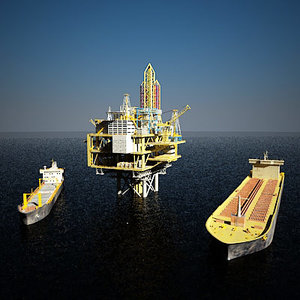 x compilant oil platform tanker ship