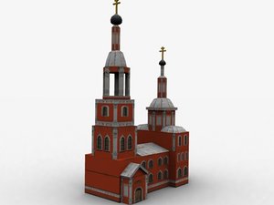 russian church 3d max