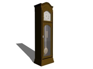 3d grandfather clock