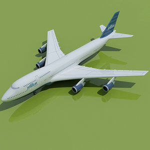 b 747 3d model