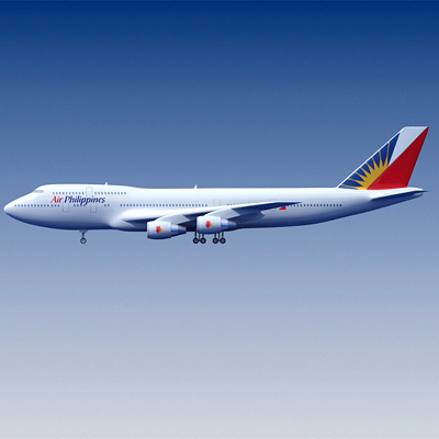 波音3d模型菲律宾航空公司3d模型