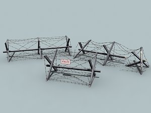 3ds max barbed wire barrier