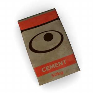 cement bag 3d 3ds