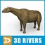 extinct indricotherium 3d model
