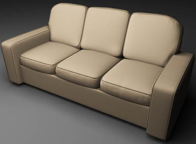 maya cg sofa