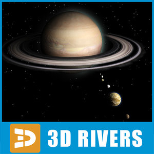 3d saturn planets model