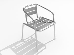 metal chair 3d model