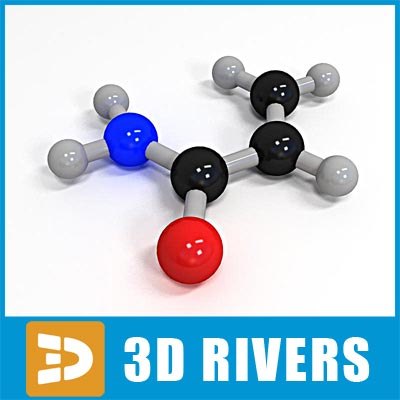 Acrylamide Molecule Structure 3d 3ds Acrylamide Molecule Structure 3d 3ds