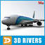 airport airbus a380 3d model