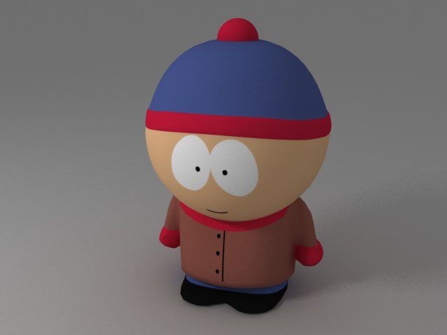 3d Model Of Stan Marsh South Park