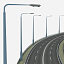 bridge descent highways road 3d model