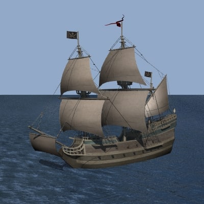 3d Model Pirate Ship