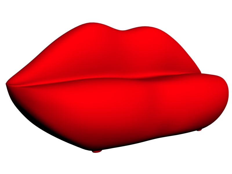 Couch Lips 3d 3ds