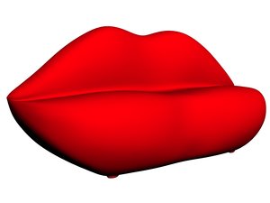 couch lips 3d 3ds