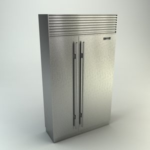 3ds max sub-zero refrigerator
