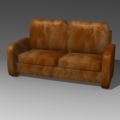 sofa cartoon 3d model