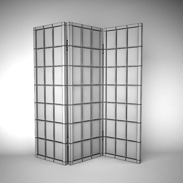 3ds max japanese folding screen