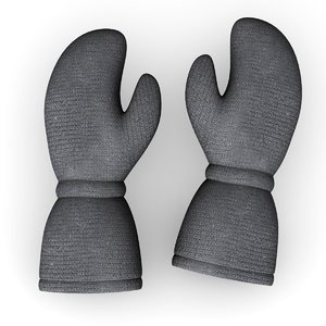 gloves winter 3d model