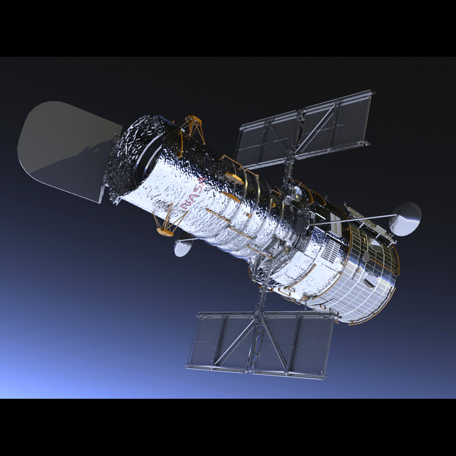 哈勃太空望远镜3d模型 - turbosquid 448718
