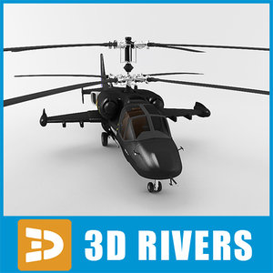 alligator helicopter military 3d model