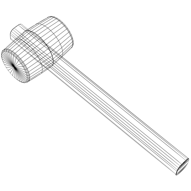 3d rubber mallet