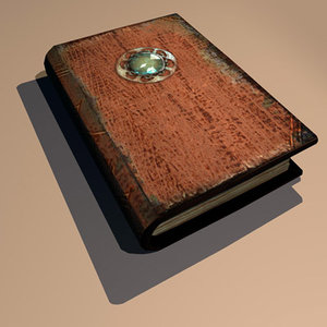 3d model leather book