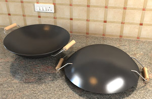 3d wok model