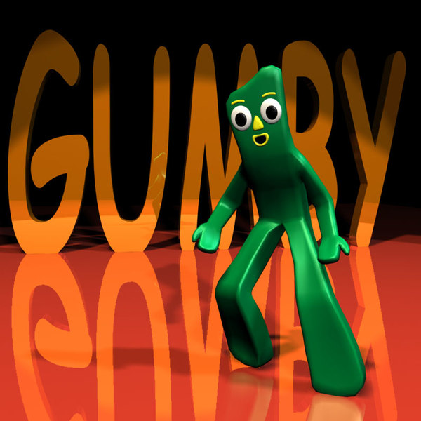 gumby rigged character 01 3d model