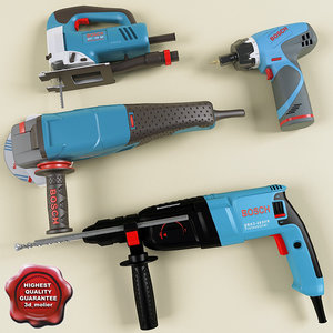 power tools jigsaw grinder 3d model