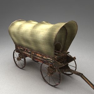 3d colonist wagon