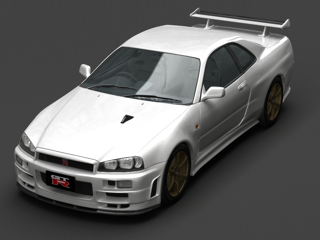 nissan skyline r34 scale model