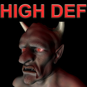 realistic devil 3d model