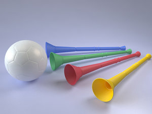 vuvuzela soccer 3d model