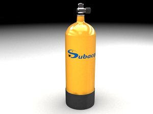 3d diving bottle