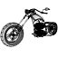 custom chopper motorcycle 3d model