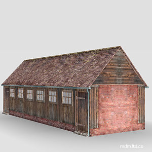 farm buildings 3d model