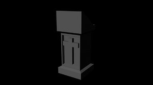 3d church pulpit