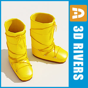 3d 3ds moon boots shoes