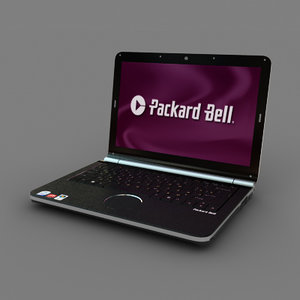 packard bell notebook 3d model