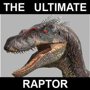 jurassic park raptor ultimate 3d model