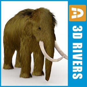 extinct mammoth elephant 3d model