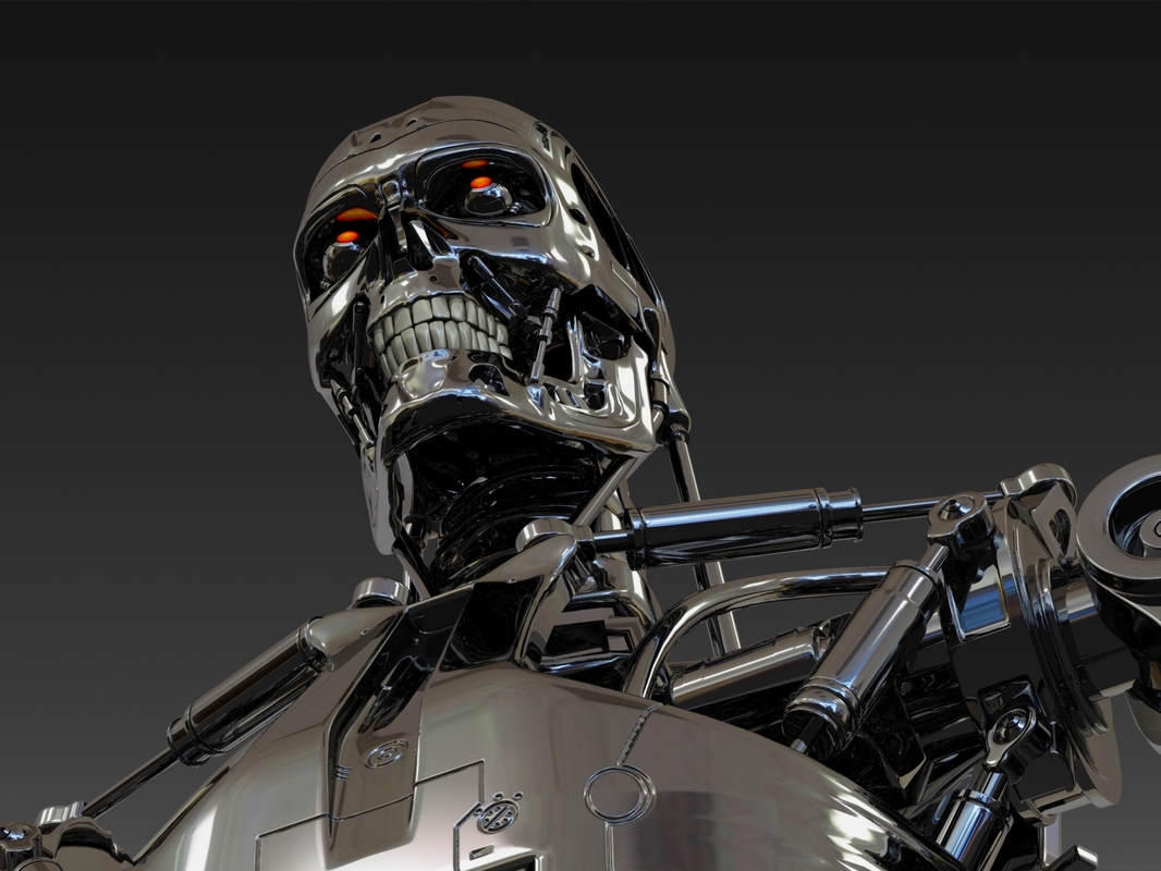 terminator cyborg machine 3d model